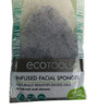 EcoTools Infused Facial Sponges, Rose Petal Bamboo Charcoal, Set of 3