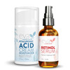 Retinol Serum and Hyaluronic Acid Cream Moisturizer Bundle - Hydrate and Firm