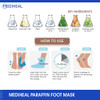 Mediheal Paraffin Foot Mask EX. 5 Pairs, Exfoliating Foot Mask for Dead Skin Removal and Repairing Cracked Heels, Foot Peel Mask for Feet Moisturization and Nourishing Dry & Aging Heels