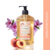 A LA MAISON Heirloom Peach Liquid Hand Soap | 16.9 Fl oz. Pump Bottles Moisturizing Natural Hand Wash Soap | Triple French Milled | Gentle To Hands | (3 Pack)