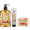 A LA MAISON Cherry Blossom Set - Includes Hand Soap 16.9 Oz, Bar Soap 8.8 Ounce & Body Lotion 5 Ounce