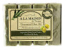 A LA MAISON de Provence Bar Soap |Oat Milk, Sweet Almond & Unscented Olive Oil Scent | French Milled Moisturizing Natural Hand and Body Soap | 8.8 Oz each (3 Pack)