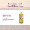 A LA MAISON Rosemary Mint Liquid Hand Soap - Triple French Milled Natural Moisturizing Hand Soap Refill (33.8 oz Bottle)