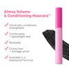 Almay Volume & Conditioning Mascara, Hydrating All Day Wear, 20 Black, 0.27 fl oz.