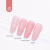 Beetles Reflective Glitter Gel Nail Polish Hot Pink 15ml Nude Color Natural Gel Polish Soft Pink Translucent Soak Off LED Nail Lamp Gel Polish Nail Art Gel 0.5Oz