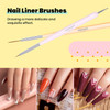 Beetles Nail Art Brushes Set Gel Polish Nail Art Design Pen Painting Tools with Nail Extension Gel Brush, Builder Nail Gel Brush, Nail Art Liner Brush and Nail Dotting Pen Salon at Home DIY Manicure