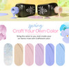 Beetles Gel Nail Polish Set- Orchis 6 Colors Pastel Blue Pink Gel Polish Kit Spring Summer Yellow Glitter Soak Off LED Gel Manicure DIY Nail Home