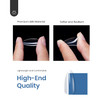 Beetles Gel Tips Refill Pack Medium Almond Shape, 200pcs Number 9 Separate Size Pre-shaped Clear Full Cover False Nails, Easy Nail Extensions Acrylic Nails False Press on Nail Tips