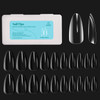 Beetles Gel Nail Kit Soft Gel Nail Tips, 500Pcs Medium Almond Pre-shaped Clear Full Cover False Nails for Gel Art Polish, Soak Off Easy Nail Extensions Acrylic Nails False Press on Nail Tips