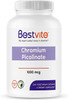 BESTVITE  Chromium Picolinate 1000mcg (240 Vegetarian Capsules) - No Stearates - No Dicalcium Phosphate - Vegan - Gluten Free - Non-GMO