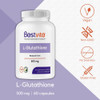 L-Glutathione 500mg (60 Vegetarian Capsules) - No Stearates - Vegan - Non GMO - Gluten Free