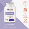 L-Citrulline 750mg per Capsule (120 Vegetarian Capsules) - No Stearates - No Silica - No Fillers - Non GMO - Gluten Free - Vegan