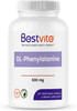 DL-Phenylalanine 500mg (120 Vegetarian Capsules) - No Stearates - No Fillers - Vegan - Gluten Free - Non GMO