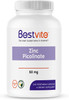 BESTVITE Zinc Picolinate 50mg (240 Vegetarian Capsules) - No Stearates - Vegan - Non GMO - Gluten Free