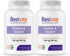 Choline Inositol 500mg (240 Vegetarian Capsules) (120 x 2) - No Stearates - No Dicalcium Phosphate - No Fillers - Vegan - Non GMO - Gluten Free