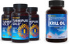 BioEmblem Antarctic Krill Oil Supplement Turmeric Curcumin with Clinically Studied TurmiPure - Joint Support, Healthy Inflammation Turmeric Supplements