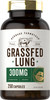 Grass Fed Lung Capsules 300 mg | 250 Pills | with Grass Fed Liver | Non-GMO, Gluten Free Supplement | by Herbage Farmstead