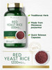 Carlyle Red Yeast Rice 1200 mg | 250 Capsules | Non-GMO, Gluten Free Supplement