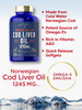 Carlyle Cod Liver Oil Softgels | 1245Mg | 300 Count | Norwegian | Non Gmo, Gluten Free
