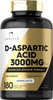 Carlyle D Aspartic Acid Capsules (Daa) | 3000Mg | 180 Count | Non-Gmo, Gluten Free Supplement | Advanced Athlete Formula