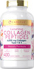 Multi Collagen Pills 6000mg | 400 Capsules | Collagen Peptides with Vitamin C | Type 1 and 3 | Non-GMO, Gluten Free, Grass Fed | Carlyle