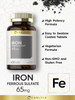 Iron Ferrous Sulfate 65 Mg | 400 Tablets | Non-Gmo, Gluten Free, And Vegetarian Supplement | High Potency | By Carlyle