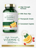 Carlyle Vitamin C 2000mg  with Rose Hips  300 Caplets  Vegetarian Non GMO Gluten Free Supplement
