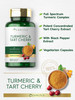Carlyle Turmeric And Tart Cherry Capsules | 120 Count | With Bioperine | Vegetarian, Non-Gmo, Gluten Free Supplement