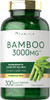 Carlyle Bamboo Extract Capsules | 3000mg | 300 Count | 210mg Silica | Non-GMO, Gluten Free Supplement