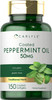 Carlyle Peppermint Oil Softgels Capsules 50mg | 150 Count Supplement | with Rosemary and Thyme