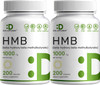 DEAL SUPPLEMENT 2 Pack of Ultra Strength HMB Supplements 1000mg Per Serving, 200 Capsules | Third Party Tested | Supports Muscle Growth, Retention & Lean Muscle Mass | Fast Workout Recover