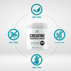 Creatine Monohydrate Powder 600 Grams (1.32lb), Unflavored | Pure | Micronized Creatine Powder, 5000mg(5g) Per Serving, 4 Month Supply, Vegan | Keto, Non-GMO, No Filler, No Additives - 120 Servings