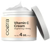 Vitamin C Cream | Brightening + Firming Formula | 4oz | Free of Parabens, SLS & Fragrances | Dark Spot Masker for Face, Skin & Eyes | by Coera