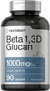 Beta Glucan 1 3D 1000 mg | 90 Capsules | Beta 1,3, 1,6 D Glucan | Non-GMO, Gluten Free Supplement | by Horbaach