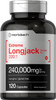 Longjack Tongkat Ali | 240,000 mg (200:1 Potent Extract) | 120 Capsules | Extreme Male Performance Supplement | Super Concentrated Herbal Extract Formula | Non-GMO and Gluten Free Pills | by Horbaach