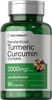 Turmeric Curcumin with Black Pepper | 2000 mg 90 Capsules | Non-GMO, Gluten Free Supplement | by Horbaach