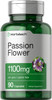 Passion Flower Capsules | 1100mg | 90 Count | Non-GMO & Gluten Free Extract Supplement | by Horbaach