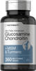 Advanced Glucosamine Chondroitin MSM Plus Turmeric | 360 Mini Coated Tablets | Non-GMO and Gluten Free Supplement | by Horbaach