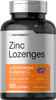 Zinc Lozenges | 120 Count | with Echinacea & Vitamin C | Vegetarian, Non-GMO, & Gluten Free Supplement | Natural Berry Flavor | by Horbaach