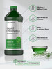 Liquid Chlorophyll 100mg | 32 oz (2 x 16 oz Bottles) | Natural Peppermint Flavor | Vegetarian, Non-GMO, and Gluten Free Formula | by Horbaach