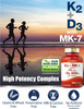Calcium With Vitamin D3 | K2 D3 Vitamin Supplement | Bone And Joint Double Pack Bundle | By Horbaach