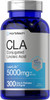 CLA Supplement | 300 Softgel Pills | Maximum Potency | Conjugated Lineolic Acid from Safflower Oil | Non-GMO, Gluten Free | by Horbaach | Packaging May Vary