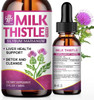 iMATCHME Milk Thistle Liquid Drops, Liver Support Supplement for Liver Cleanse Detox & Repair, Milk Thistle Extract Organic, Non-GMO, Alcohol-Free, Vegetarian & Gluten-Free (2 Fl.Oz)