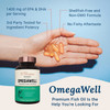 OmegaWell Omega 3 Fish Oil - 2000mg Capsules: Heart, Brain, & Joint Support - 800 mg EPA 600 mg DHA - w/ Natural Lemon Oil, Sustainably Sourced - Omega 3 Fish Oil Mini Softgels - 30 Day Supply