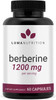 Berberine Supplement - Berberine 1200mg Per Serving - Berberine HCI - Berberine Plus - 60 Berberine Capsules