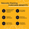 NATURAL STACKS Turmeric Curcumin 60 ct. - 185x More Bioavailable Liquid Soft Gel - Supports Healthy Joints, Brain Function and Inflammation Response - 100mg Organic Coconut Oil for Rapid Absorption