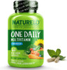 NATURELO One Daily Multivitamin for Men 50+ - with Vitamins & Minerals + Organic Whole Foods - Supplement to Boost Energy, General Health - Non-GMO - 60 Capsules | 2 Month Supply