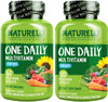 NATURELO One Daily Multivitamin for Men - with Vitamins & Minerals + Organic Whole Foods - Supplement to Boost Energy, General Health - Non-GMO - 180 Capsules