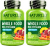NATURELO Whole Food Multivitamin for Teenage Boys - Vitamins and Minerals Supplement for Active Kids - with Plant Extracts - Non-GMO - Vegan & Vegetarian - 60 Count (Pack of 2)