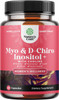 Myo-Inositol & D-Chiro Inositol Capsules - Choline Inositol Supplement for Cycle and Fertility Support - Womens Hormone Balance Supplement with Myo & D-chiro Inositol plus Choline Bitartrate